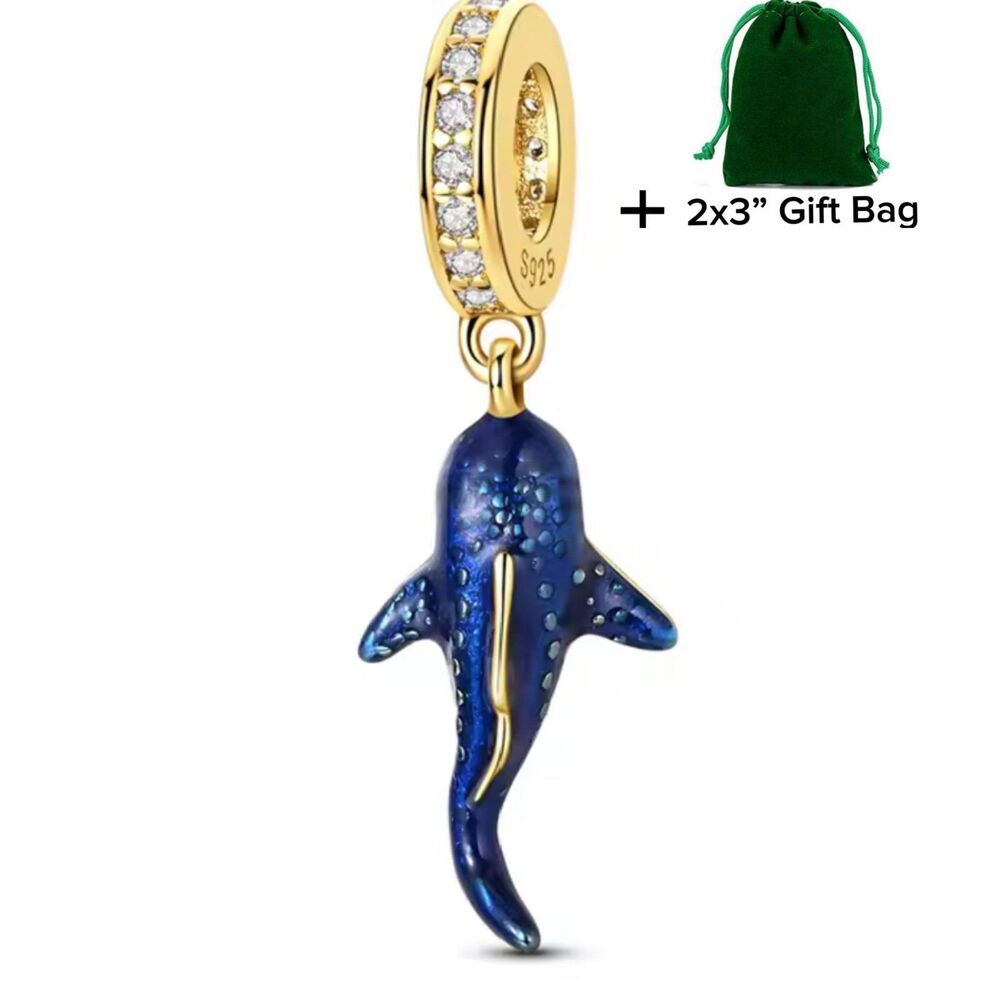 Whale Dangle Charm | 925 Silver | Brand New